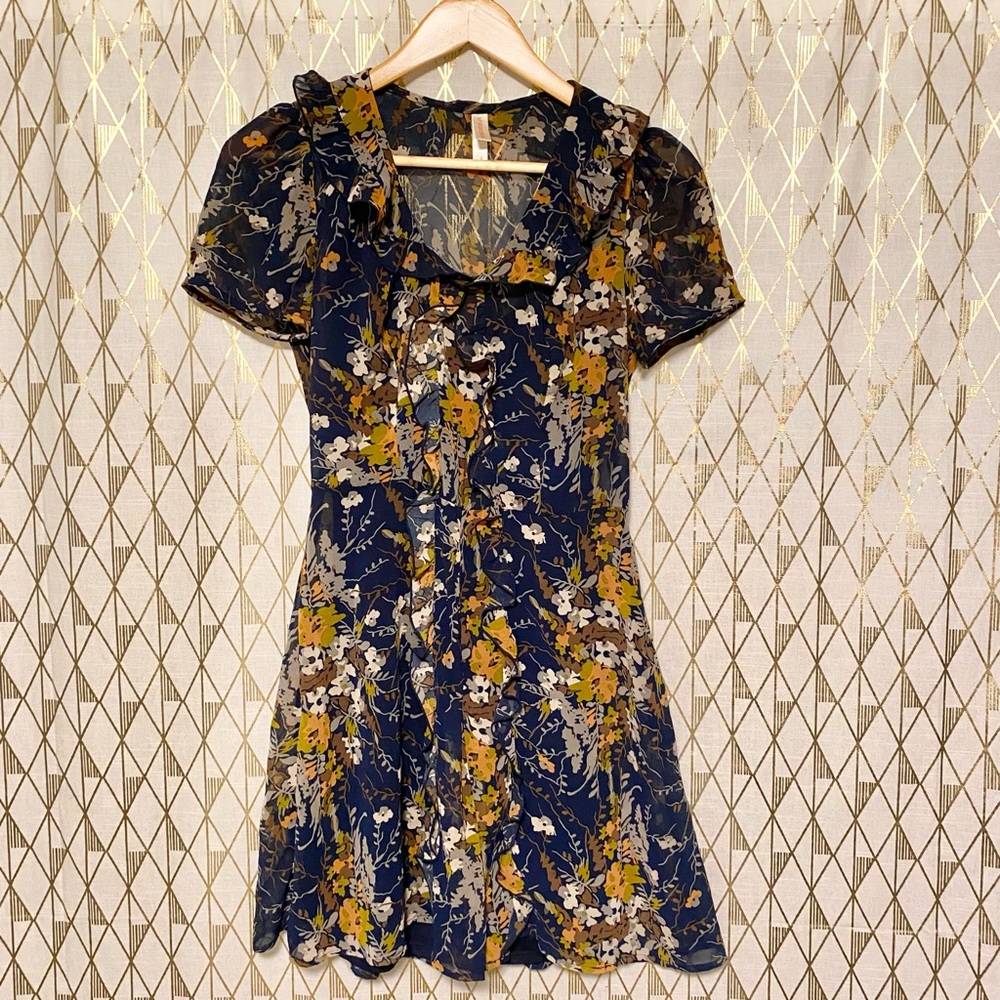 Autumn ruffle dress
